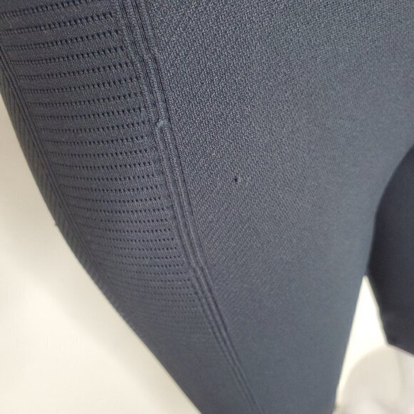 NWT Spiritual Gangster X Soulcycle Ribbed High Waist Bike Shorts Dark Gray M/L - Picture 5 of 13